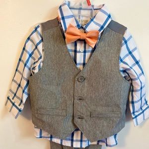 BUNDLE✨toddler boy dress suit pants with bow tie.